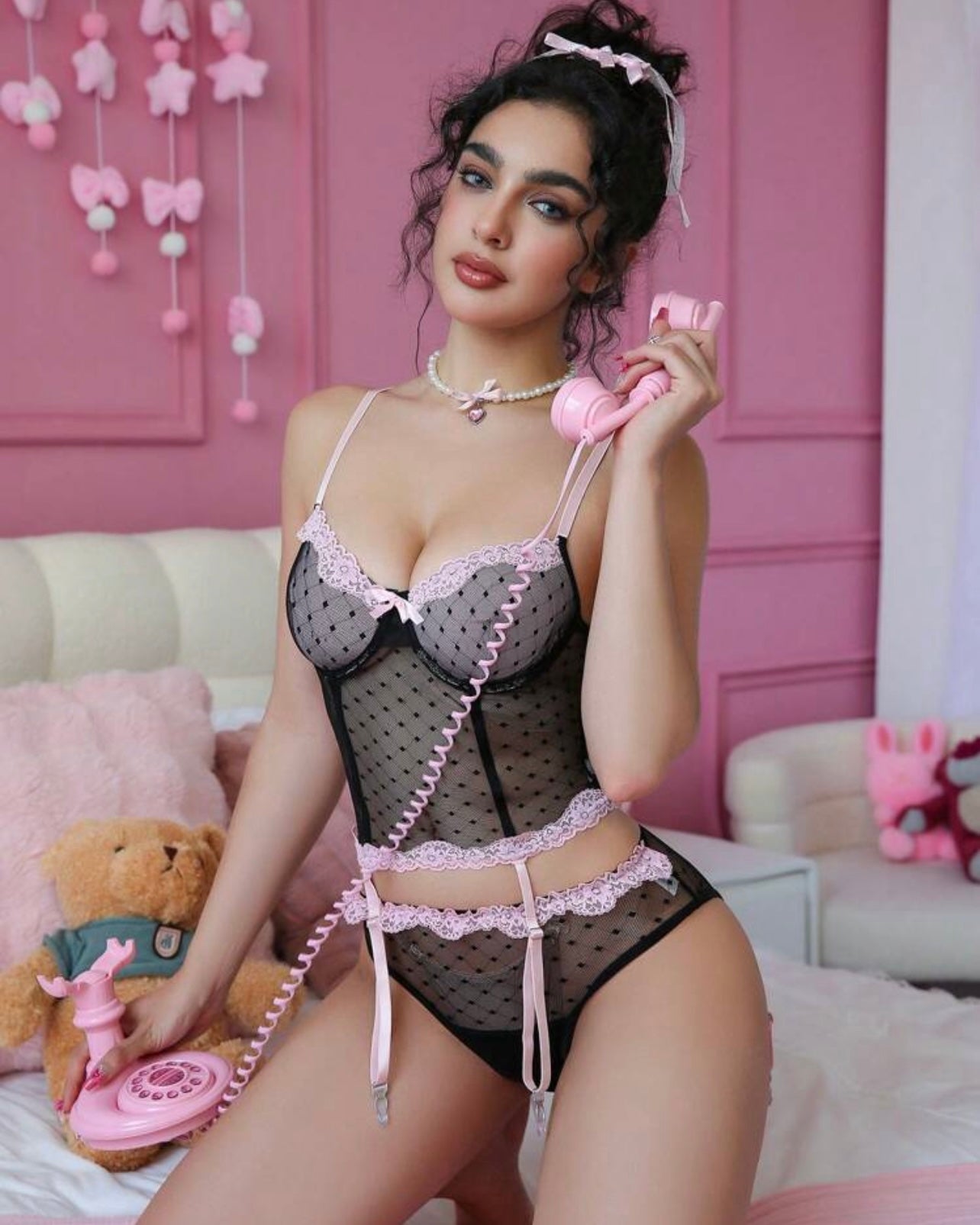 Pretty Doll | Lace Camisole Lingerie Set